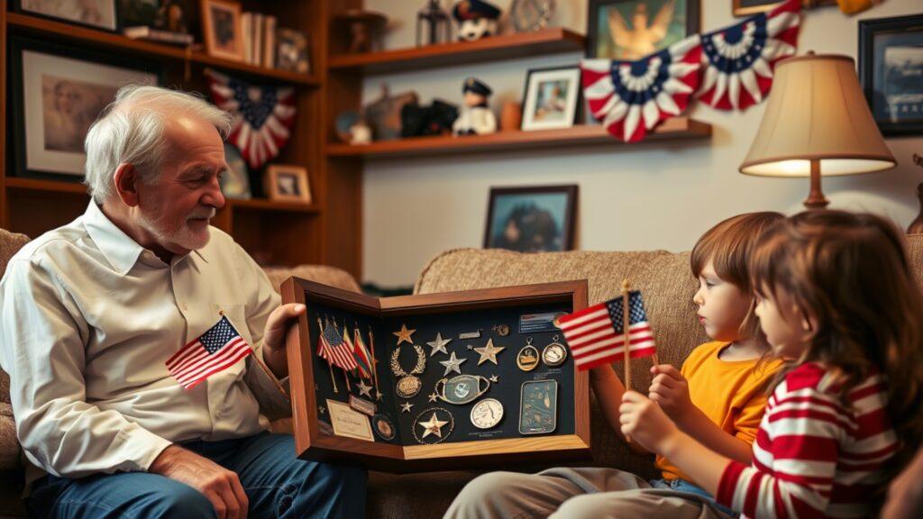 7 Free Memorial Day Stories for Children 6 Grandpas Shadow Box