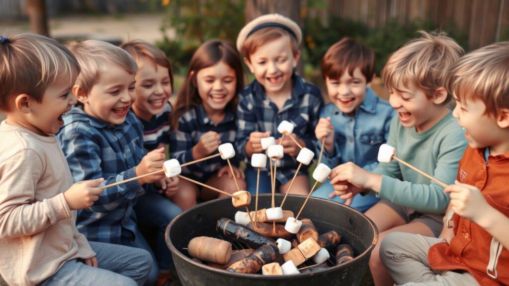 7 Funny BBQ Stories for Kids 7 Marshmallow Mayhem