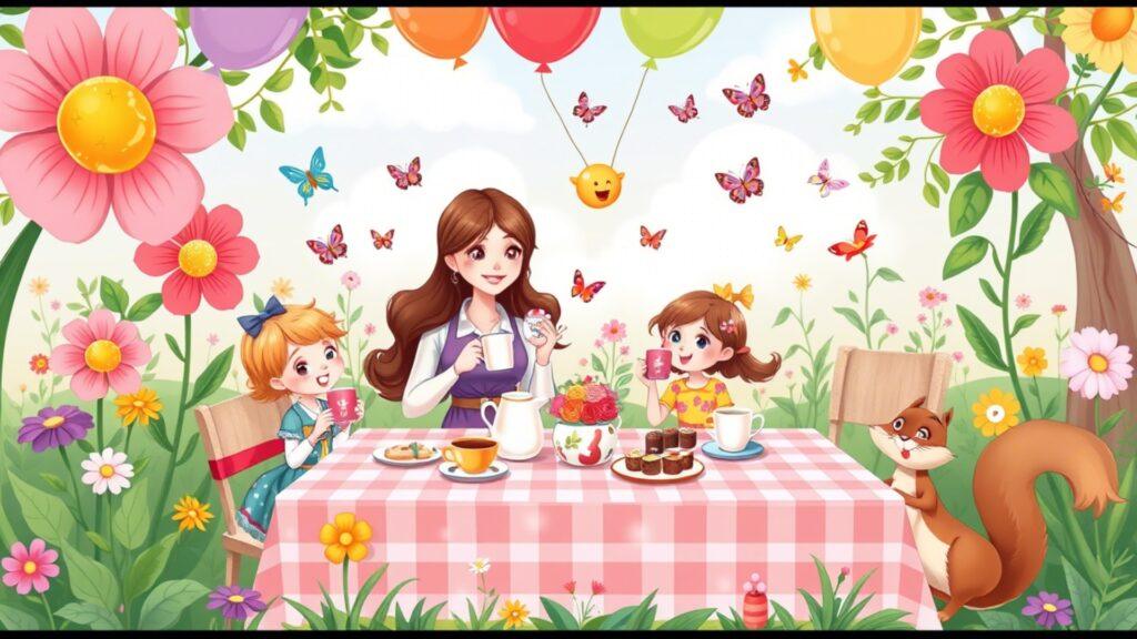 7 Short Mother's Day Story for Kids in English 7 The Garden Tea Party