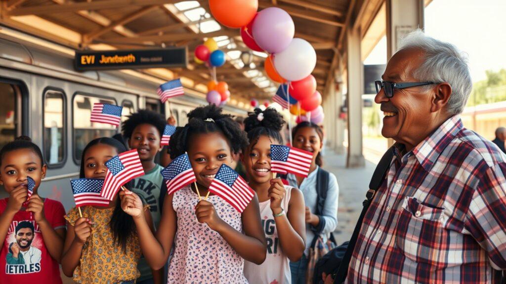 7 Best Short Juneteenth Stories for Kids 4 Freedom at the Train Station