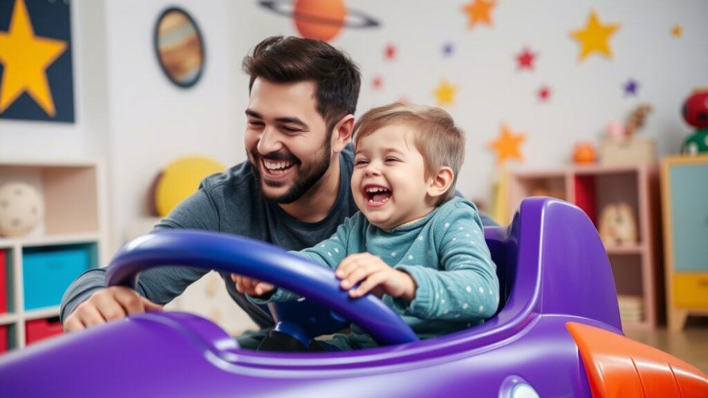 7 Heartfelt Father's Day Stories for Kindergarten 5 Rocket Ride with Dad