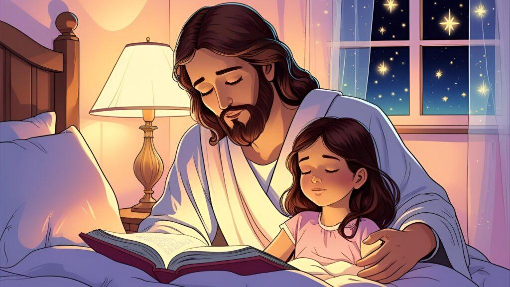 7 Kids Bedtime Stories About Jesus 6 Jesus and the Sleepy Girl