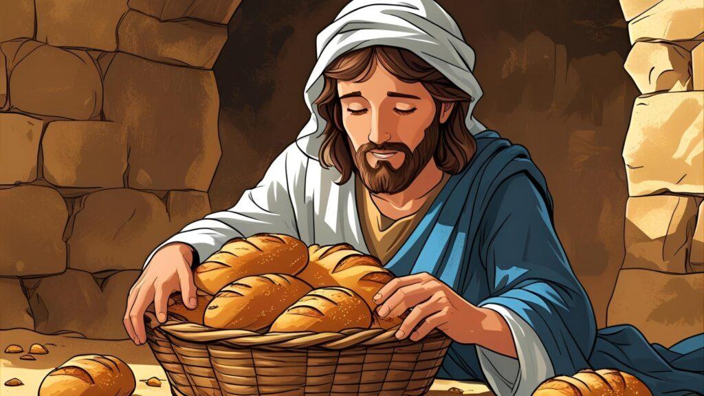 7 Kids Bedtime Stories About Jesus 5 The Bread in the Basket