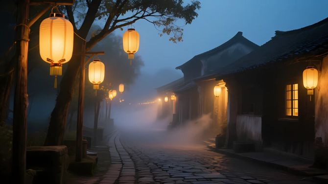The Lantern Filled Street