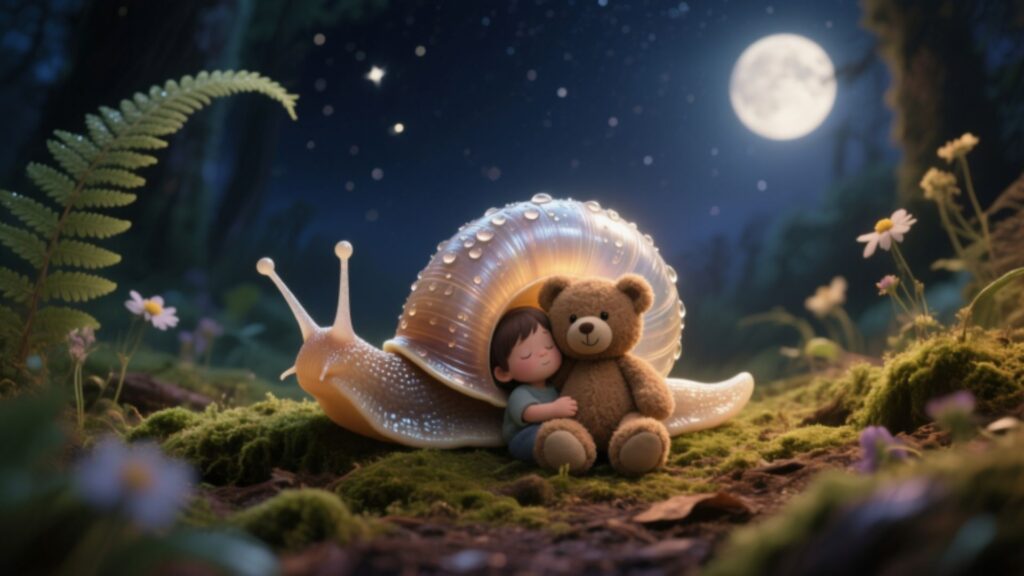 Collection of 10 Quick Bedtime Stories 12 The Snails Goodnight Hug