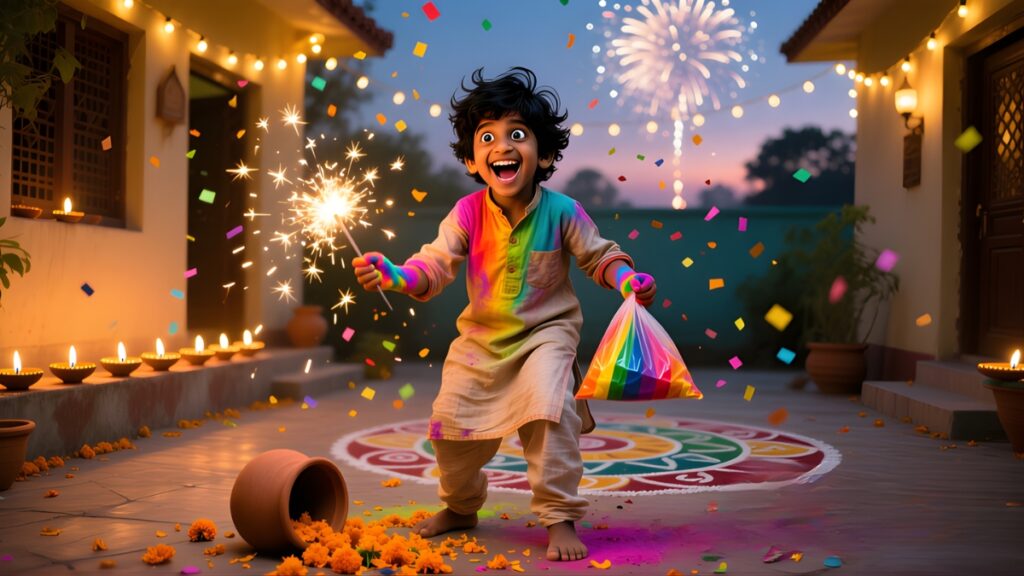 Arjuns Colorful Mishap