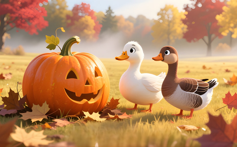 Duck Goose Find a Pumpkin