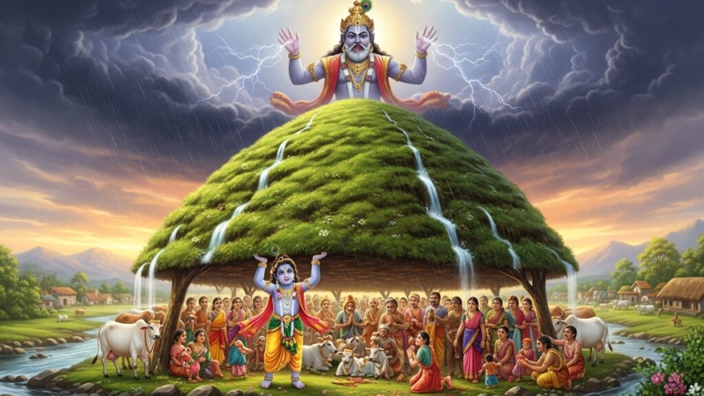 Krishna and the Mischievous Indra