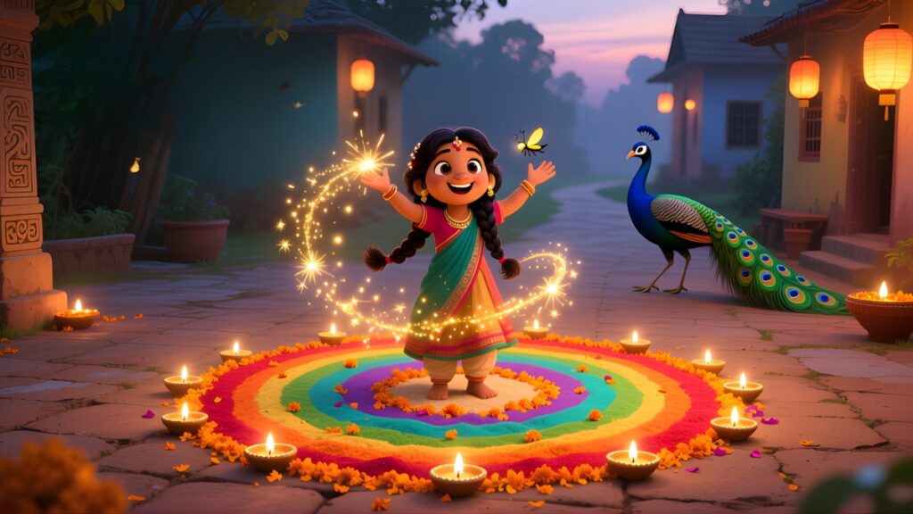 Diwali Stories for Kids 5 Pihus Rainbow Rangoli Adventure