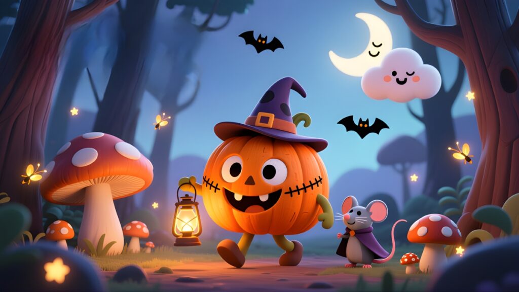 Halloween Pumpkin Story for Preschoolers 7 Pumpkins Midnight Adventure