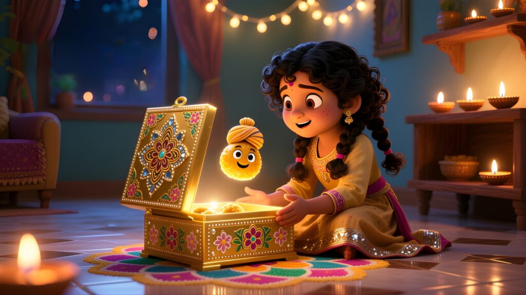 Diwali Stories for Kids 7 Sana and the Talking Sweet Box