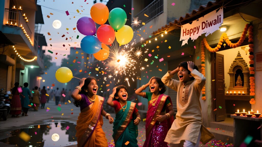 Short Funny Diwali Stories 7 The Balloon Blast 1