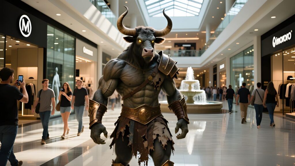 The Minotaur in the Mall