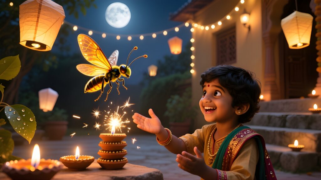 Funny Diwali Stories for Kids 5 The Mischievous Firefly