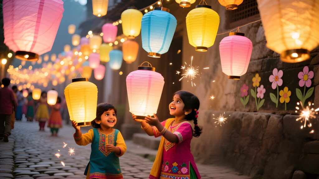 Short Diwali Stories for Toddlers in English 7 The Paper Lantern Parade