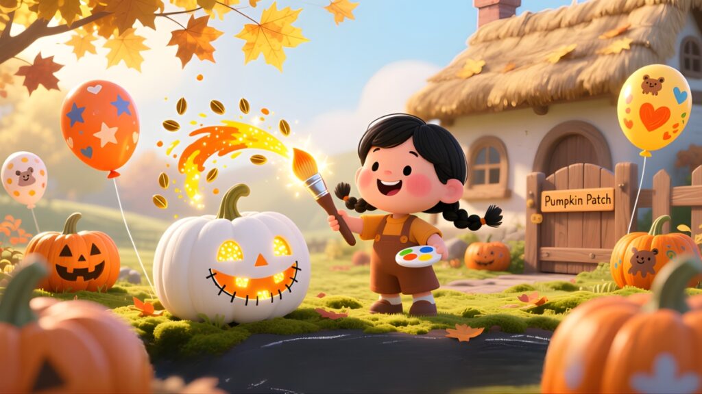 The Pumpkin Painters Magic Brush