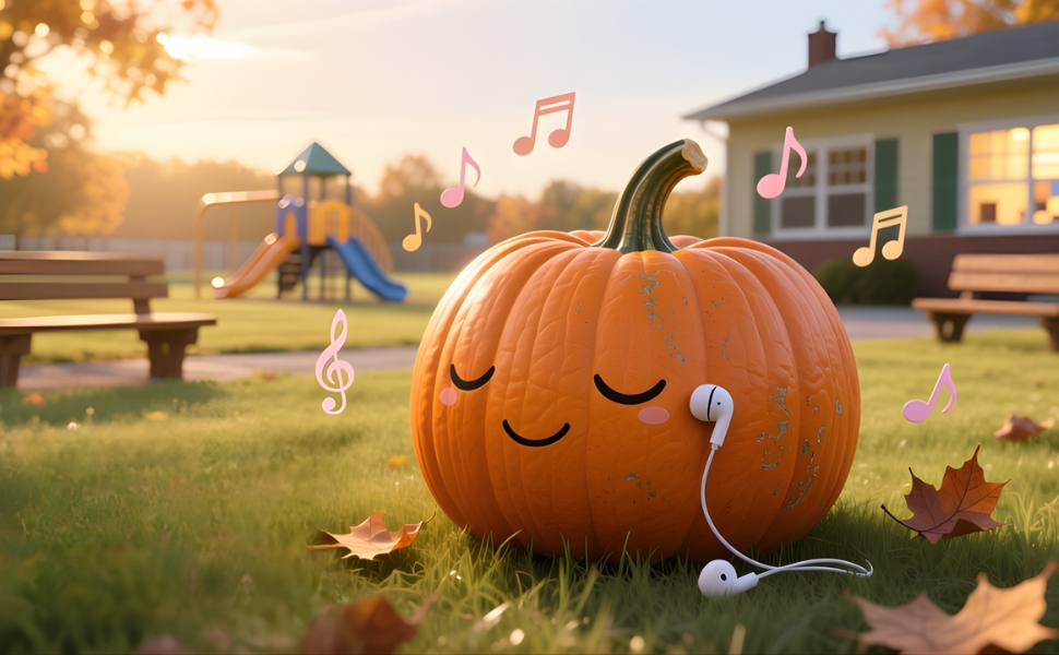 The Sleepy Pumpkin Who Loved Music