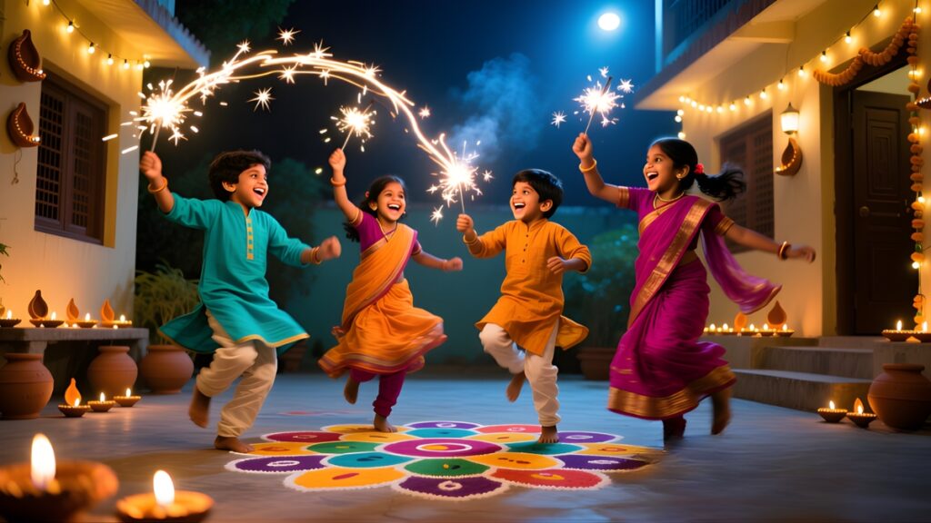 Funny Diwali Stories for Kids 9 The Sparkler Shuffle