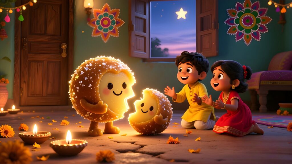 Short Diwali Stories for Kindergarten 4 The Sweet That Shared Itself 2