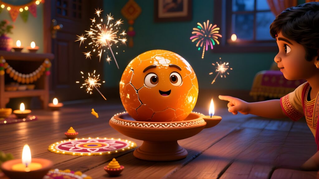 Funny Diwali Stories for Kids 6 The Talking Ladoo