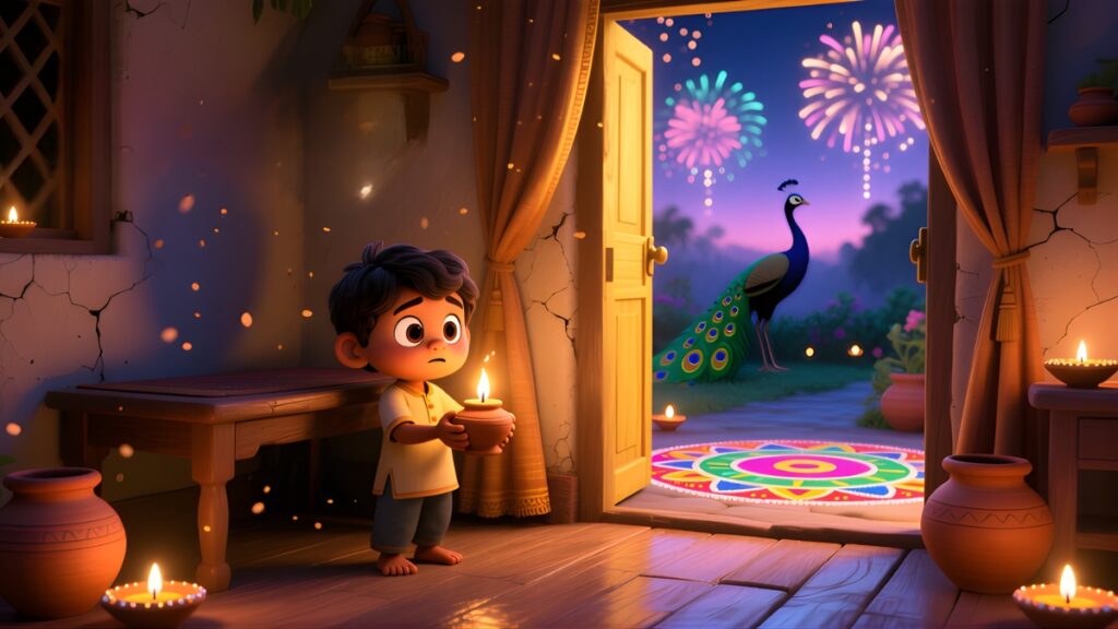 Short Diwali Stories for Kindergarten 5 Tinu and the Missing Light 1