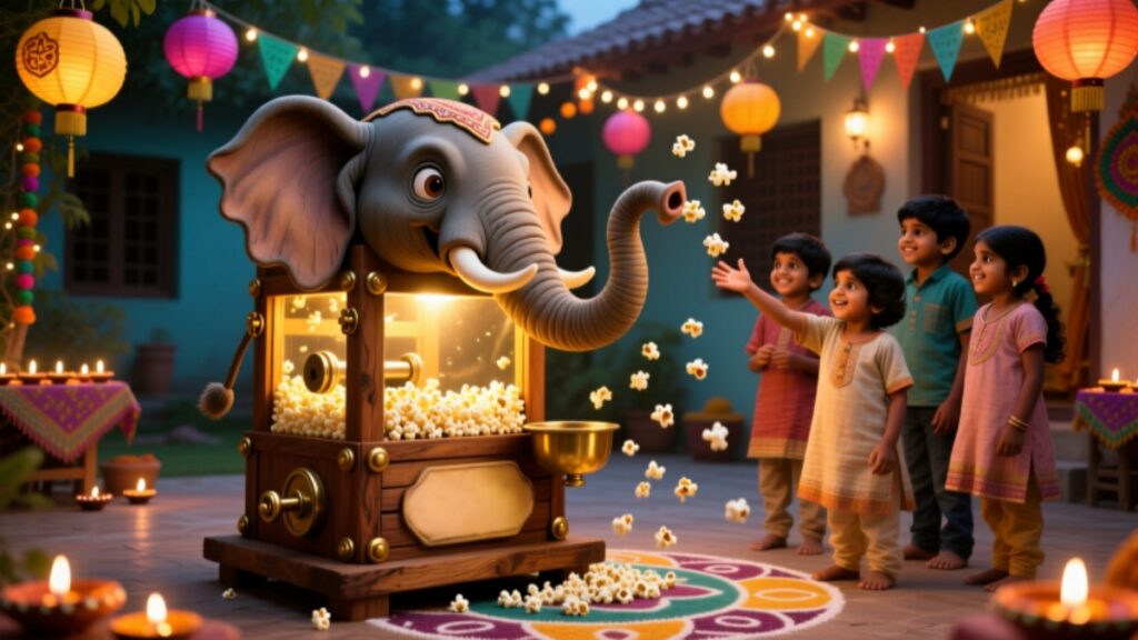 Funny Diwali Stories for Kids 7 Vikrams Popcorn Popper