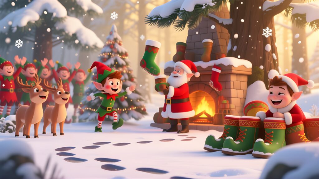 Funny Short Christmas Stories for Kids 3 Santas Soggy Socks