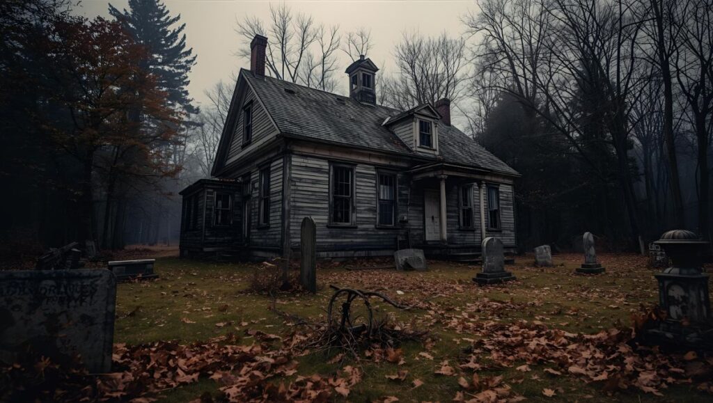 Abandoned Schoolhouse near 1855 Cemetery – Dark history unsettling atmosphere