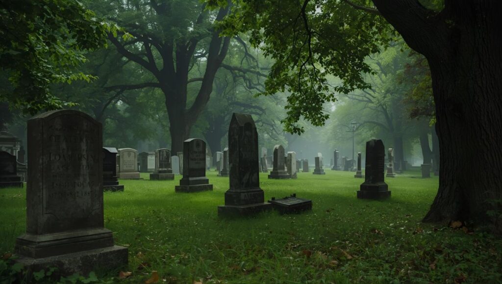 Old Lansing City Cemetery Oak Park – Ghosts of 1800s era clothing whispering voices