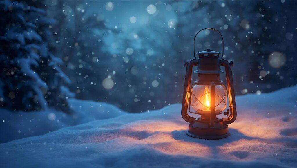 The Lantern in the Snow