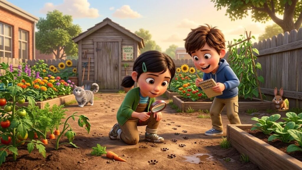 The Mystery of the Footprints in the Garden classica.fm August 16, 2026 Sumit Short Detective Stories for Kids