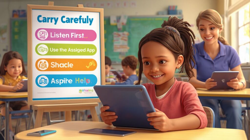 Sophie Learns How to Use a Tablet Responsibly