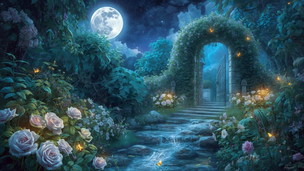 The Garden Where Wishes Bloomed at Midnight