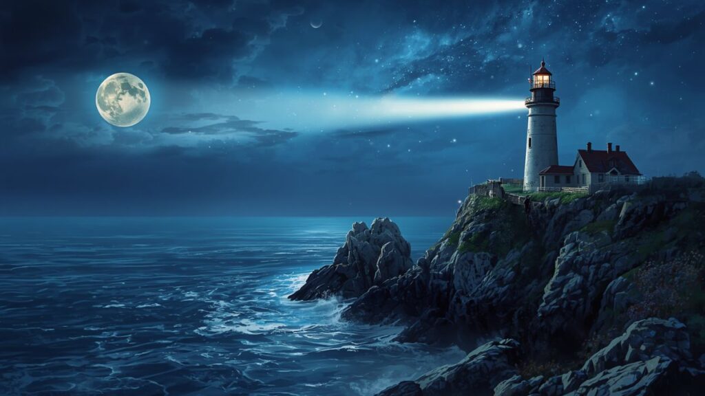 The Lighthouse That Whispered Goodnight