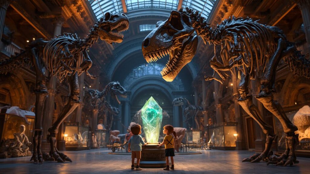 The Museum Where the Dinosaur Skeleton Smiled