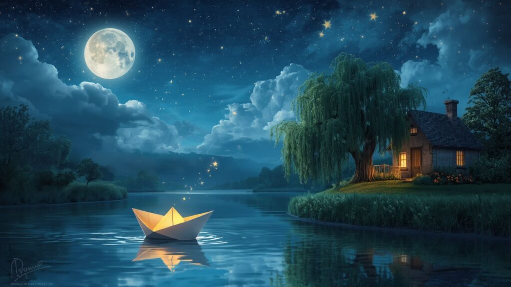The Paper Boat That Carried Goodnight Dreams