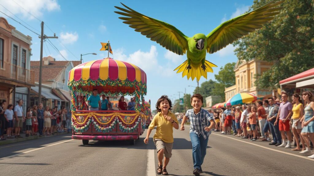 The Escaped Parrot That Delayed the Parade