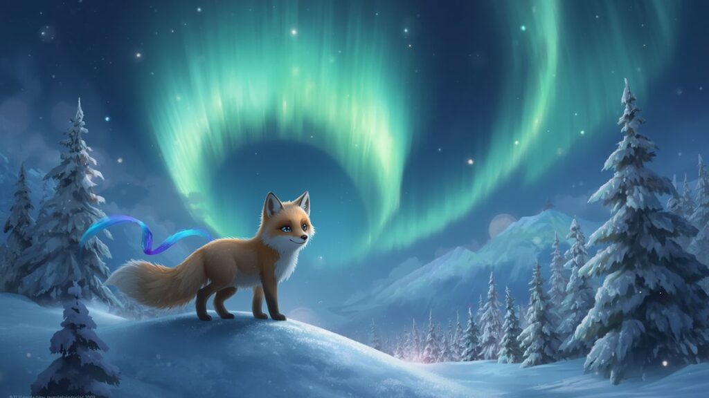 The Fox Who Borrowed the Northern Lights