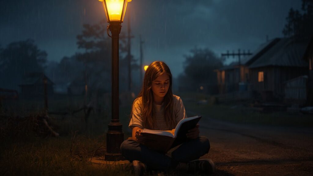 The Girl Who Studied Under a Streetlight