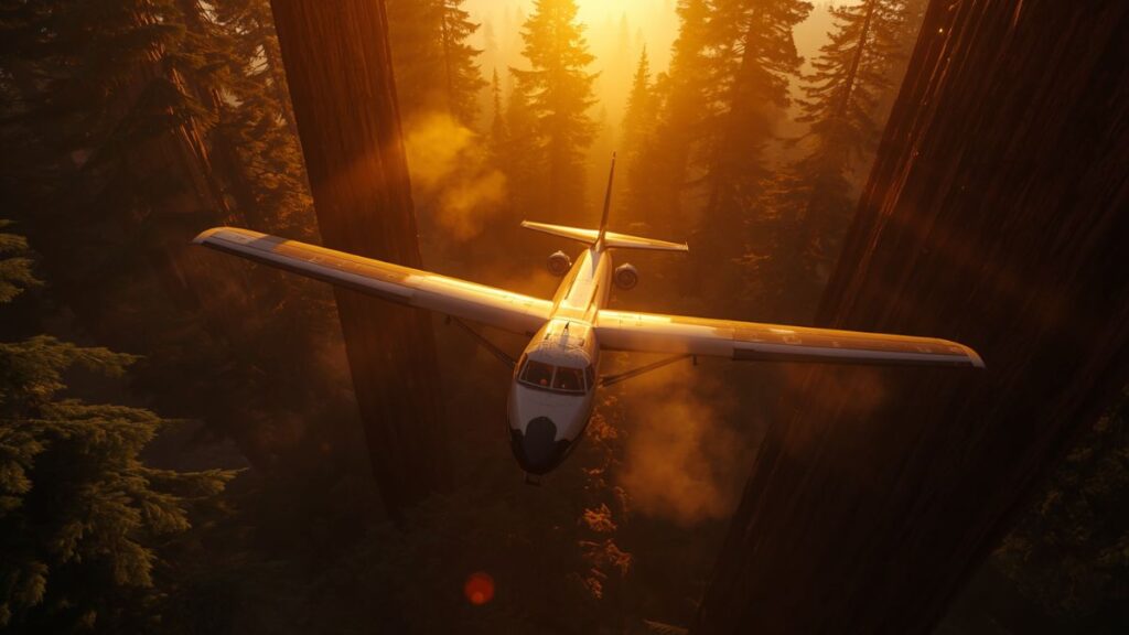 The Last Flight Over Redwood Valley