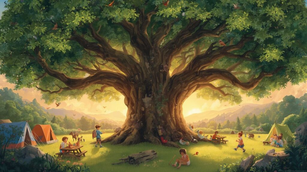 The Little Acorn Who Wanted to Become a Campsite Tree