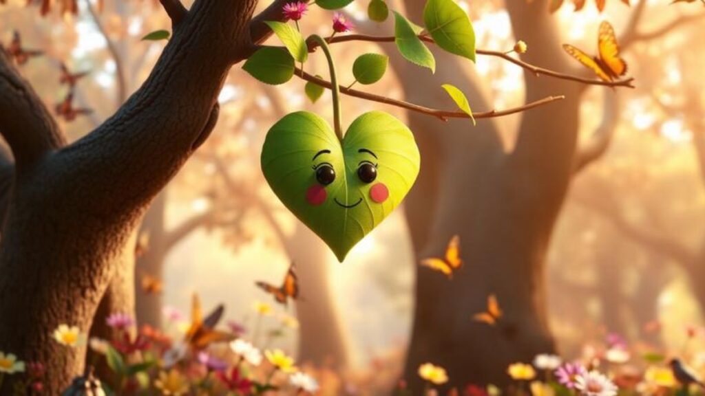 The Little Leaf That Wanted to Become a Flower