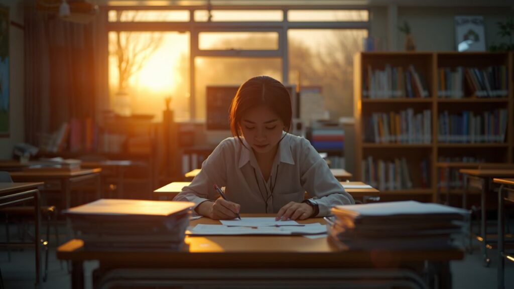 The Report Card with One Blank Space