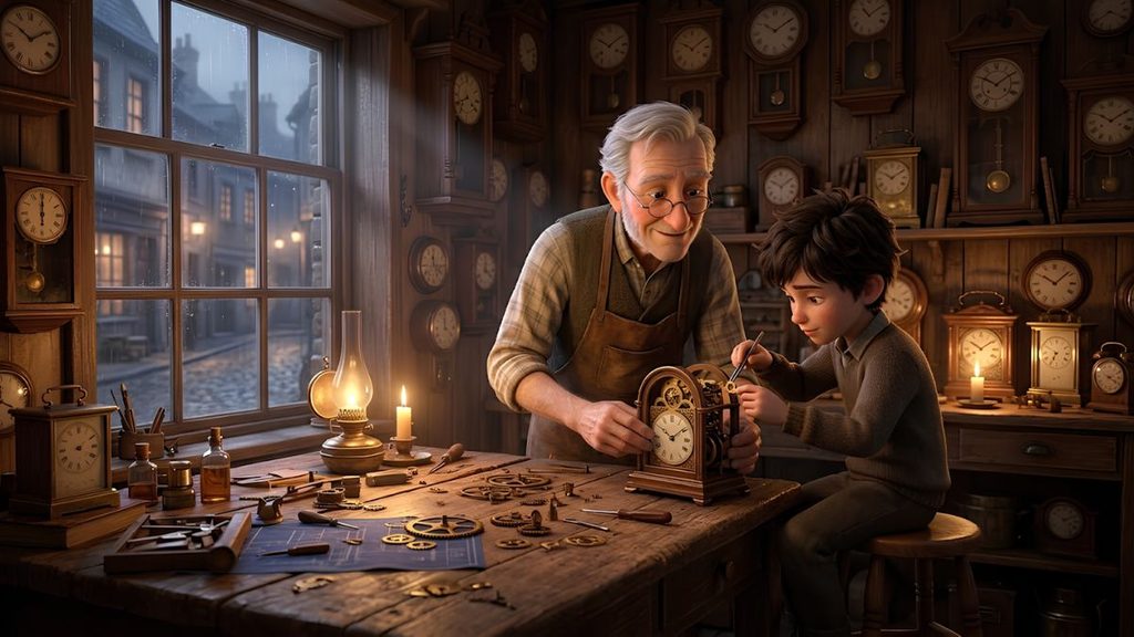 The Clockmaker s Last Evening classica.fm August 23, 2026 Sumit Stories About Sacrifice With Moral Lessons